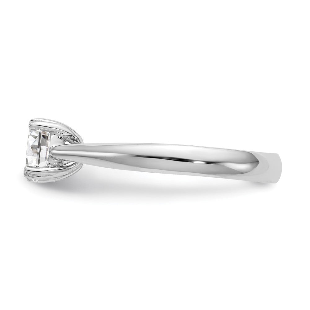 True Origin 14k White Gold 1 Ct. Lab Grown Diamond VS/SI+ G+ Round Solitaire Engagement Ring