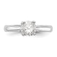 True Origin 14k White Gold 3/4 Ct. Lab Grown Diamond VS/SI+ G+ Round Solitaire Engagement Ring