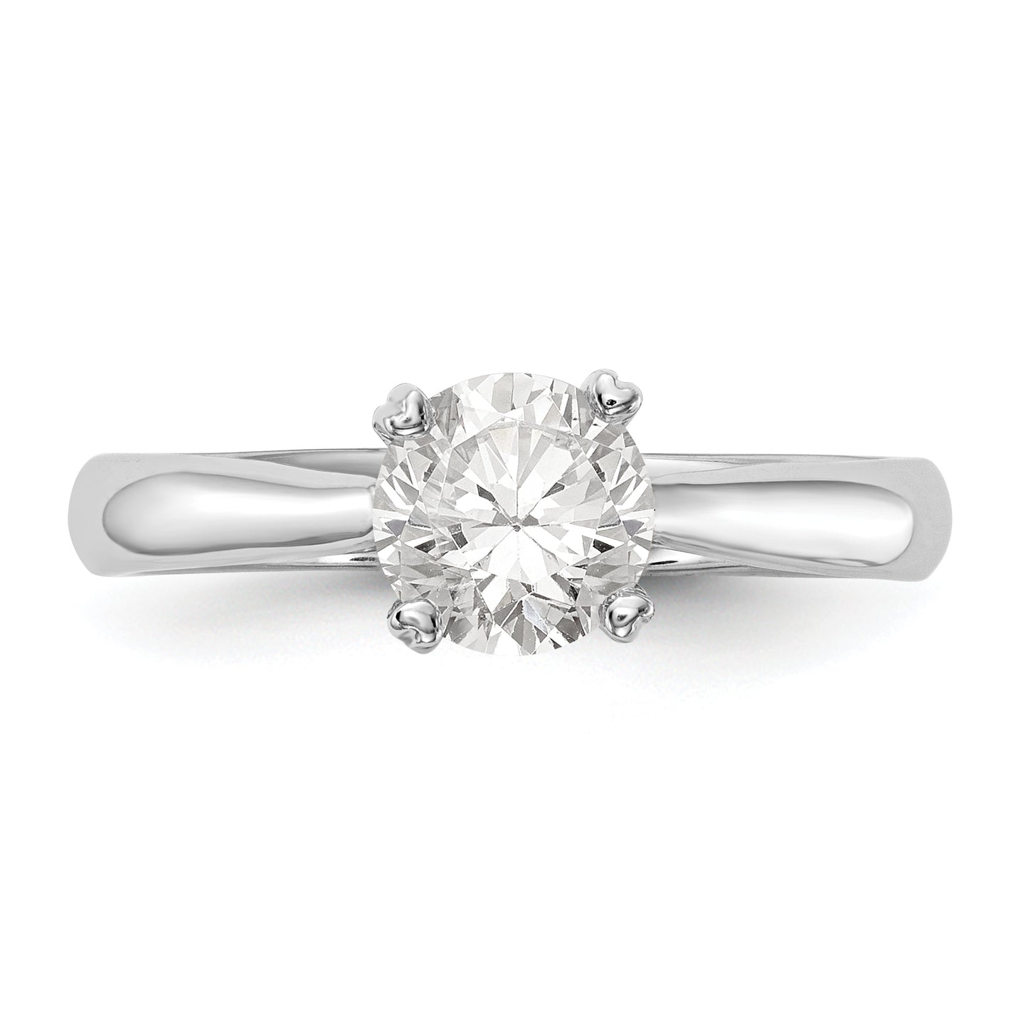 True Origin 14k White Gold 3/4 Ct. Certified Lab Grown Diamond VS/SI+ G+ Round Solitaire Engagement Ring