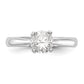 True Origin 14k White Gold 1 Ct. Certified Lab Grown Diamond VS/SI+ G+ Round Solitaire Engagement Ring