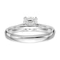 True Origin 14k White Gold 1 Ct. Lab Grown Diamond VS/SI+ G+ Round Solitaire Engagement Ring