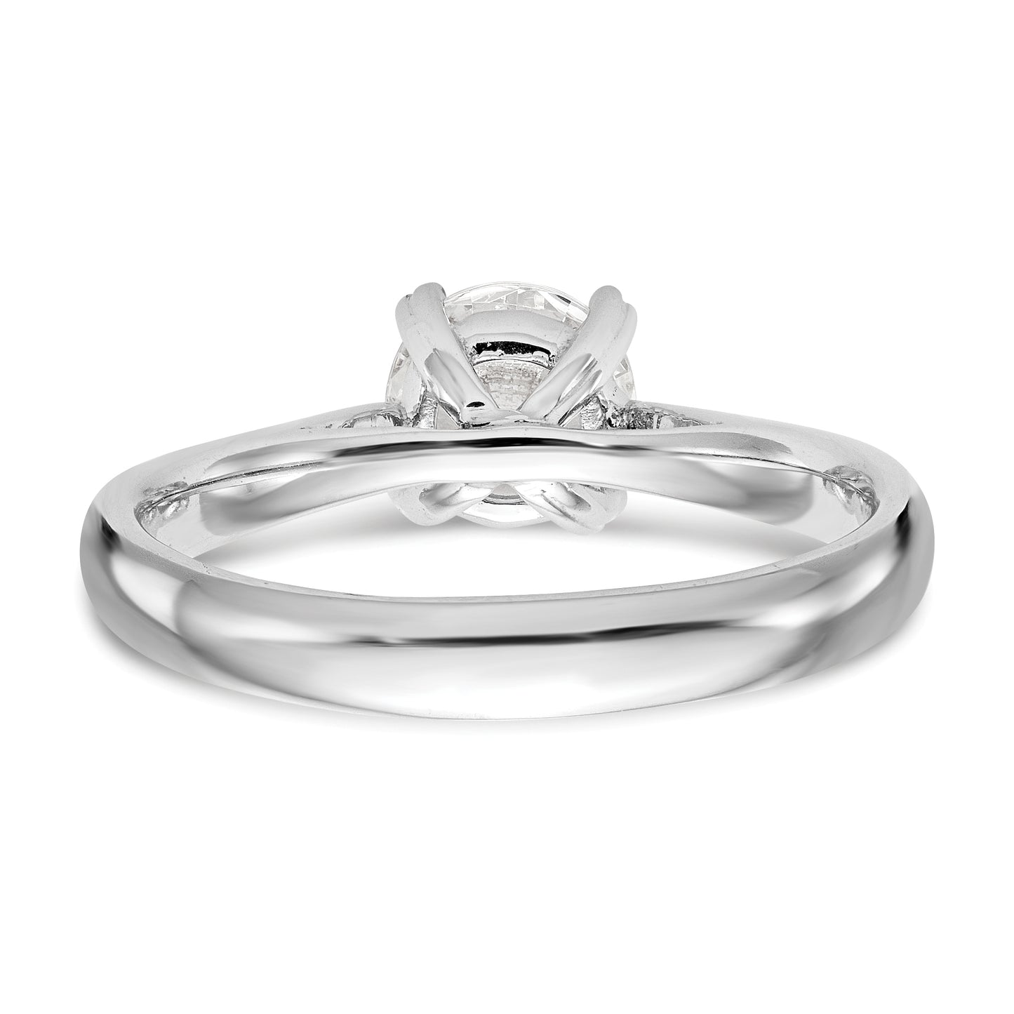 True Origin 14k White Gold 1 Ct. Lab Grown Diamond VS/SI+ G+ Round Solitaire Engagement Ring