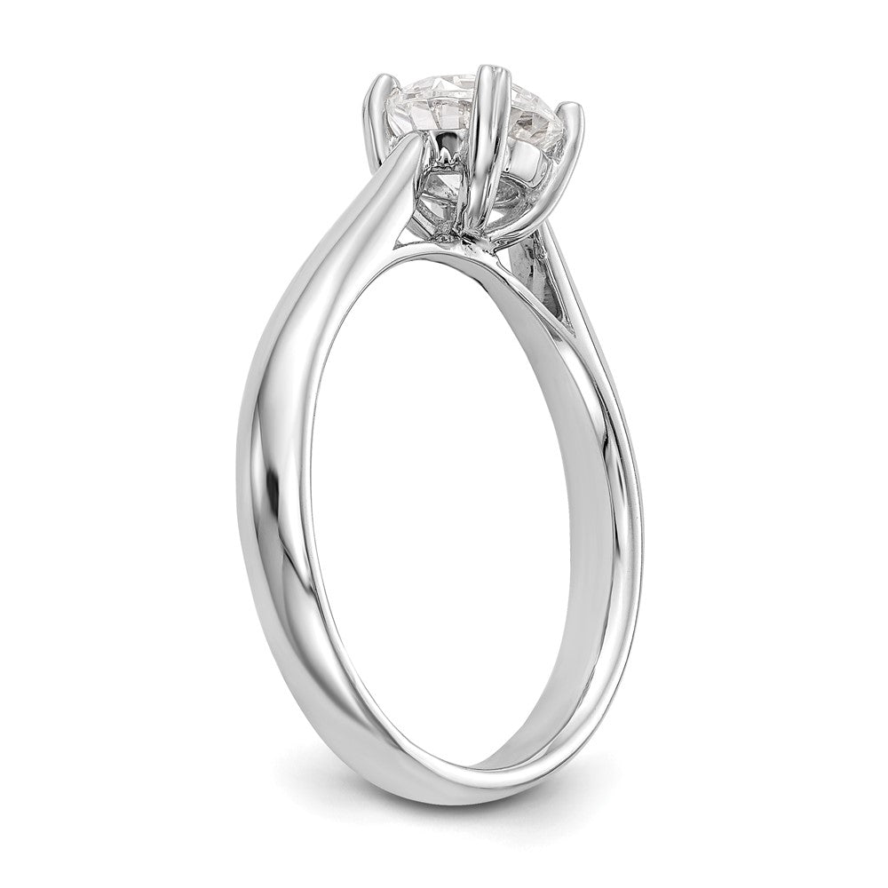 True Origin 14k White Gold 1 Ct. Lab Grown Diamond VS/SI+ G+ Round Solitaire Engagement Ring