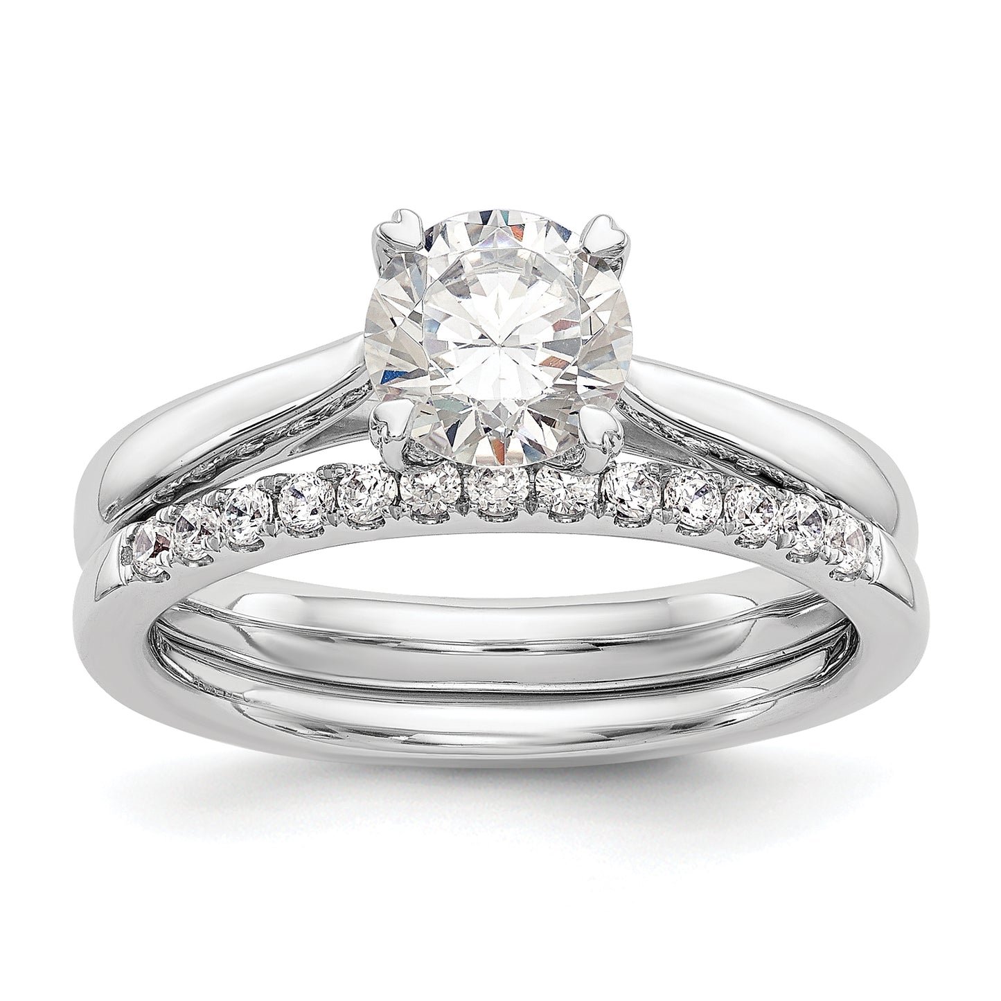 True Origin 14k White Gold 1 Ct. Certified Lab Grown Diamond VS/SI+ G+ Round Solitaire Engagement Ring