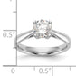 True Origin 14k White Gold 3/4 Ct. Certified Lab Grown Diamond VS/SI+ G+ Round Solitaire Engagement Ring