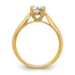 14k Yellow Gold True Origin 3/4 Ct. Certified Lab Grown Diamond VS/SI+ G+ Round Solitaire Engagement Ring