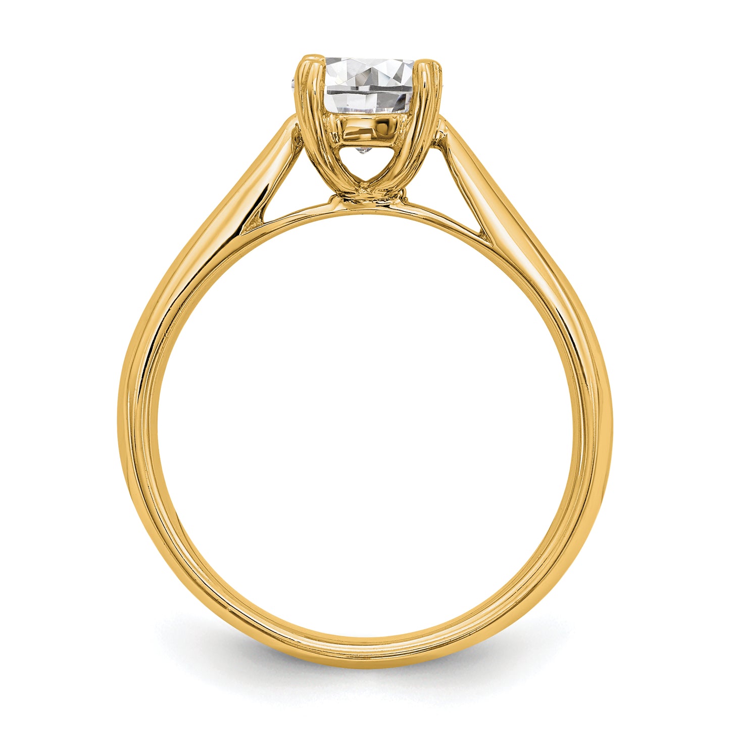 14k Yellow Gold True Origin 3/4 Ct. Certified Lab Grown Diamond VS/SI+ G+ Round Solitaire Engagement Ring