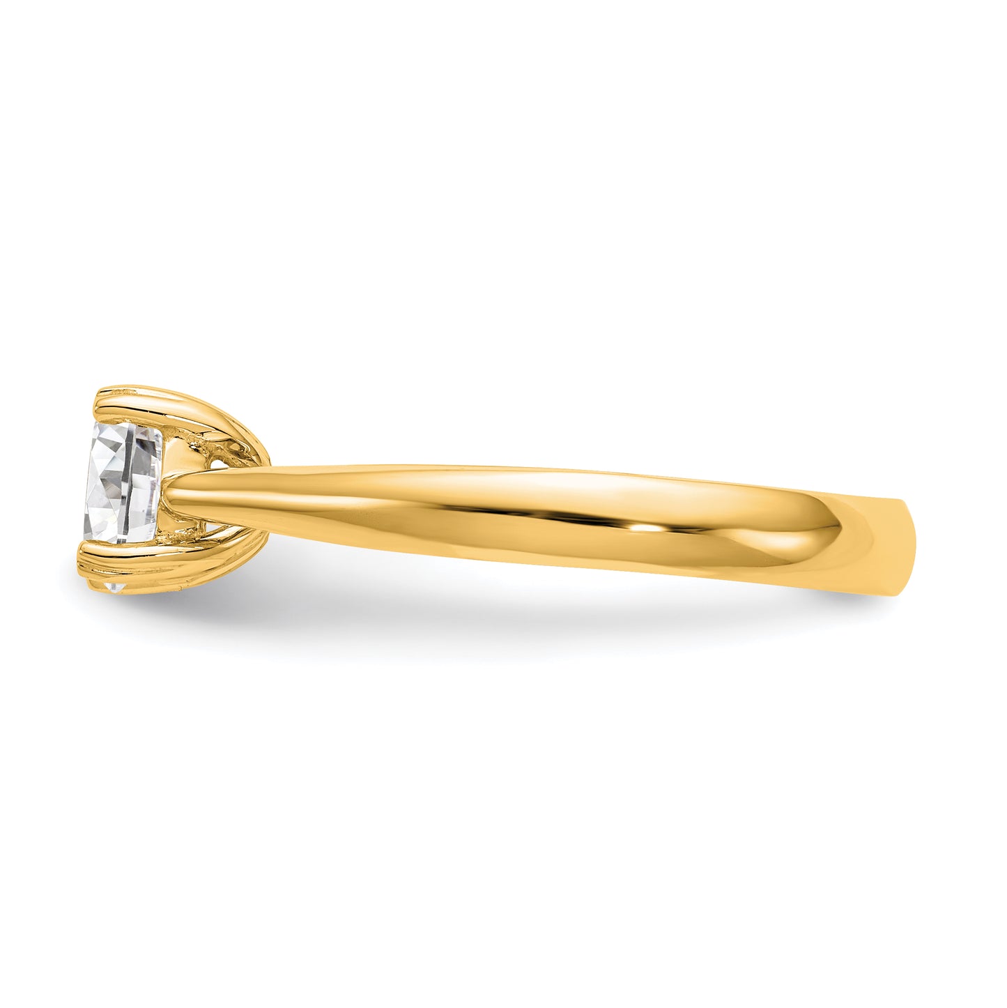 14k Yellow Gold True Origin 3/4 Ct. Certified Lab Grown Diamond VS/SI+ G+ Round Solitaire Engagement Ring