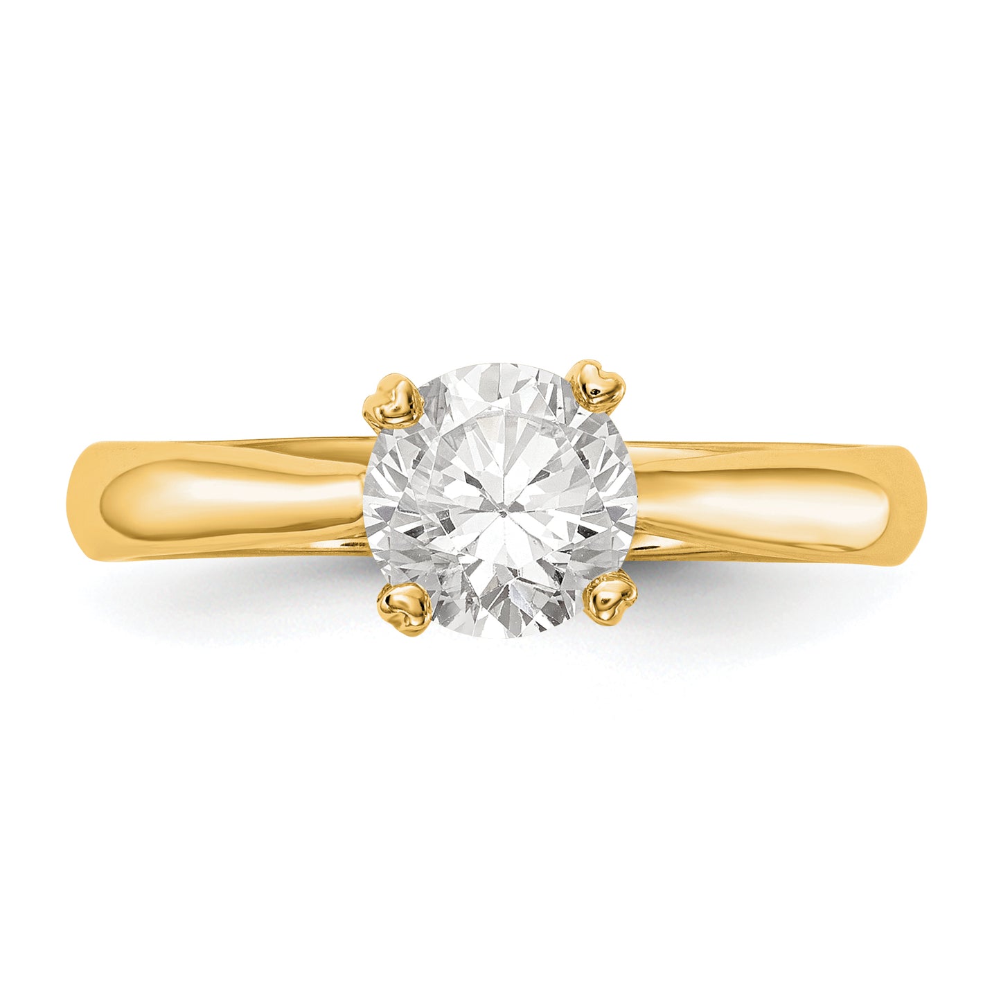 14k Yellow Gold True Origin 3/4 Ct. Lab Grown Diamond VS/SI+ G+ Round Solitaire Engagement Ring