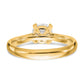 14k Yellow Gold True Origin 3/4 Ct. Lab Grown Diamond VS/SI+ G+ Round Solitaire Engagement Ring