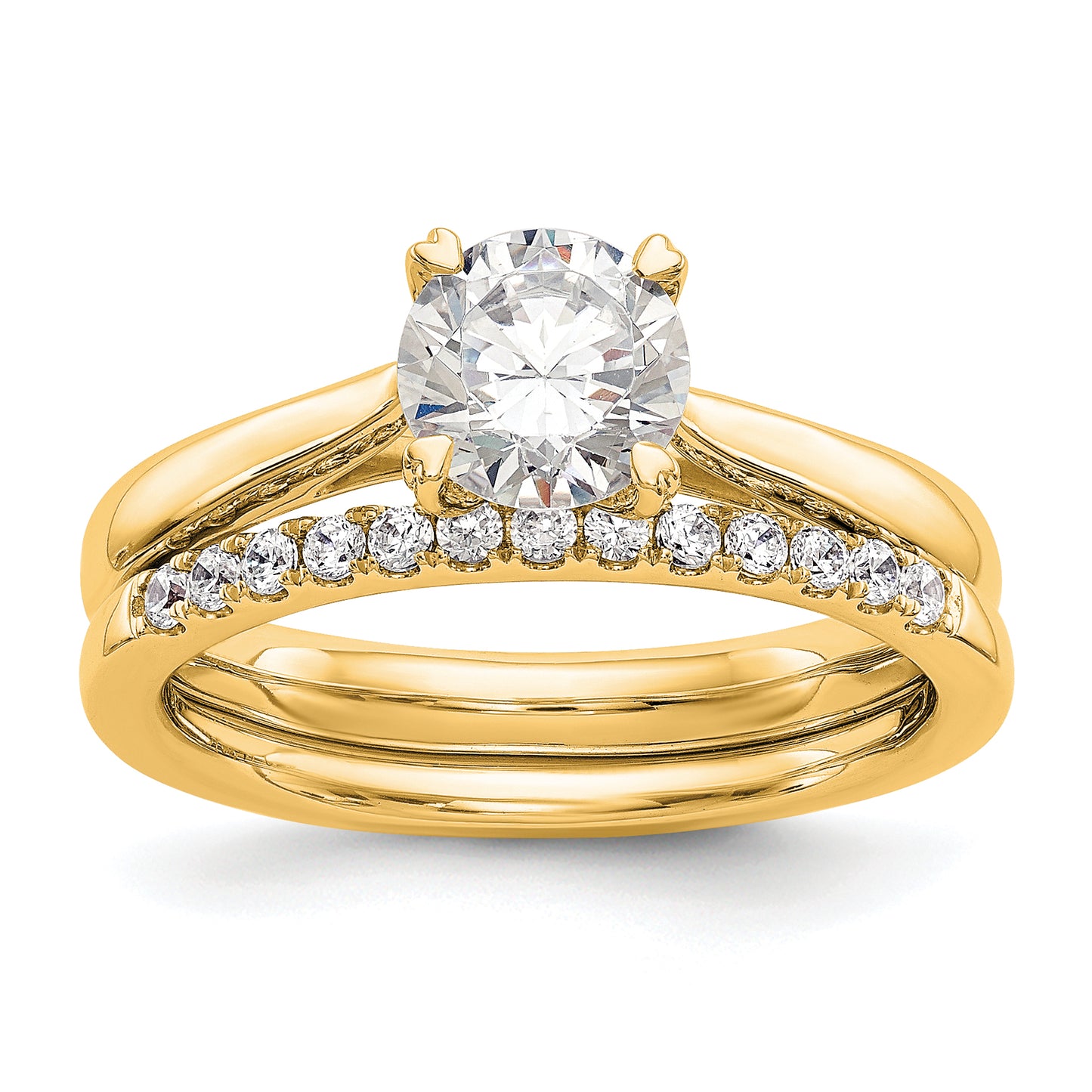 14k Yellow Gold True Origin 3/4 Ct. Certified Lab Grown Diamond VS/SI+ G+ Round Solitaire Engagement Ring