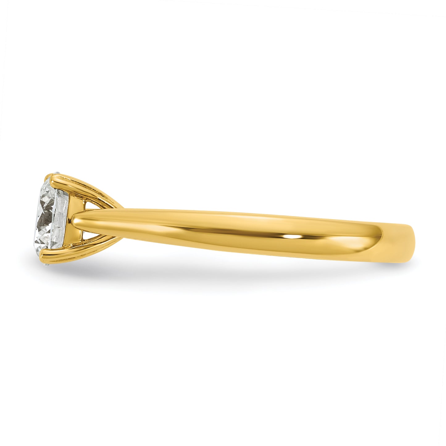 14k Yellow Gold True Origin 1 Ct. Lab Grown Diamond VS/SI+ G+ Round Solitaire Engagement Ring