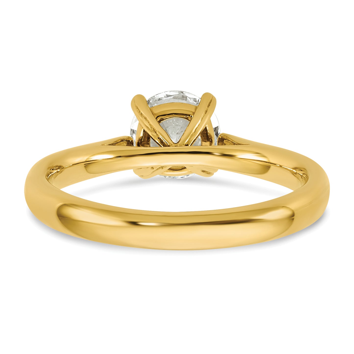 14k Yellow Gold True Origin 1 Ct. Lab Grown Diamond VS/SI+ G+ Round Solitaire Engagement Ring