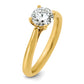 14k Yellow Gold True Origin 1 Ct. Lab Grown Diamond VS/SI+ G+ Round Solitaire Engagement Ring