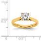 14k Yellow Gold True Origin 1 Ct. Lab Grown Diamond VS/SI+ G+ Round Solitaire Engagement Ring