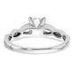 14k White Gold 1/2 Ct. Lab Grown Diamond VS/SI+ G+ Round Solitaire Engagement Ring