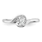 14k White Gold 1/2 Ct. Lab Grown Diamond VS/SI+ G+ Round Solitaire Engagement Ring