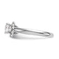 14k White Gold 1/3 Ct. Lab Grown Diamond VS/SI+ G+ 1 Ct. Center Round Halo Engagement Ring