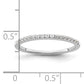 14k White Gold 1/6 Ct. Lab Grown Diamond VS/SI+ G+ Wedding Band Ring