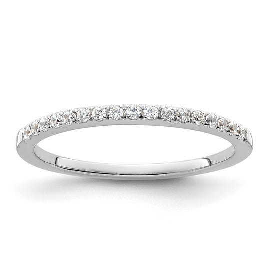 14K White Gold Lab Grown Diamond VS/SI+ G+ Wedding Band Ring