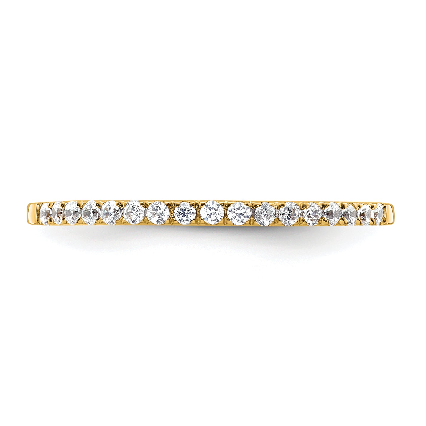 14k Yellow Gold 1/6 Ct. Lab Grown Diamond VS/SI+ G+ Wedding Band Ring