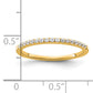 14k Yellow Gold 1/6 Ct. Lab Grown Diamond VS/SI+ G+ Wedding Band Ring