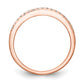 14K Rose Gold Lab Grown Diamond VS/SI+ G+ Wedding Band Ring