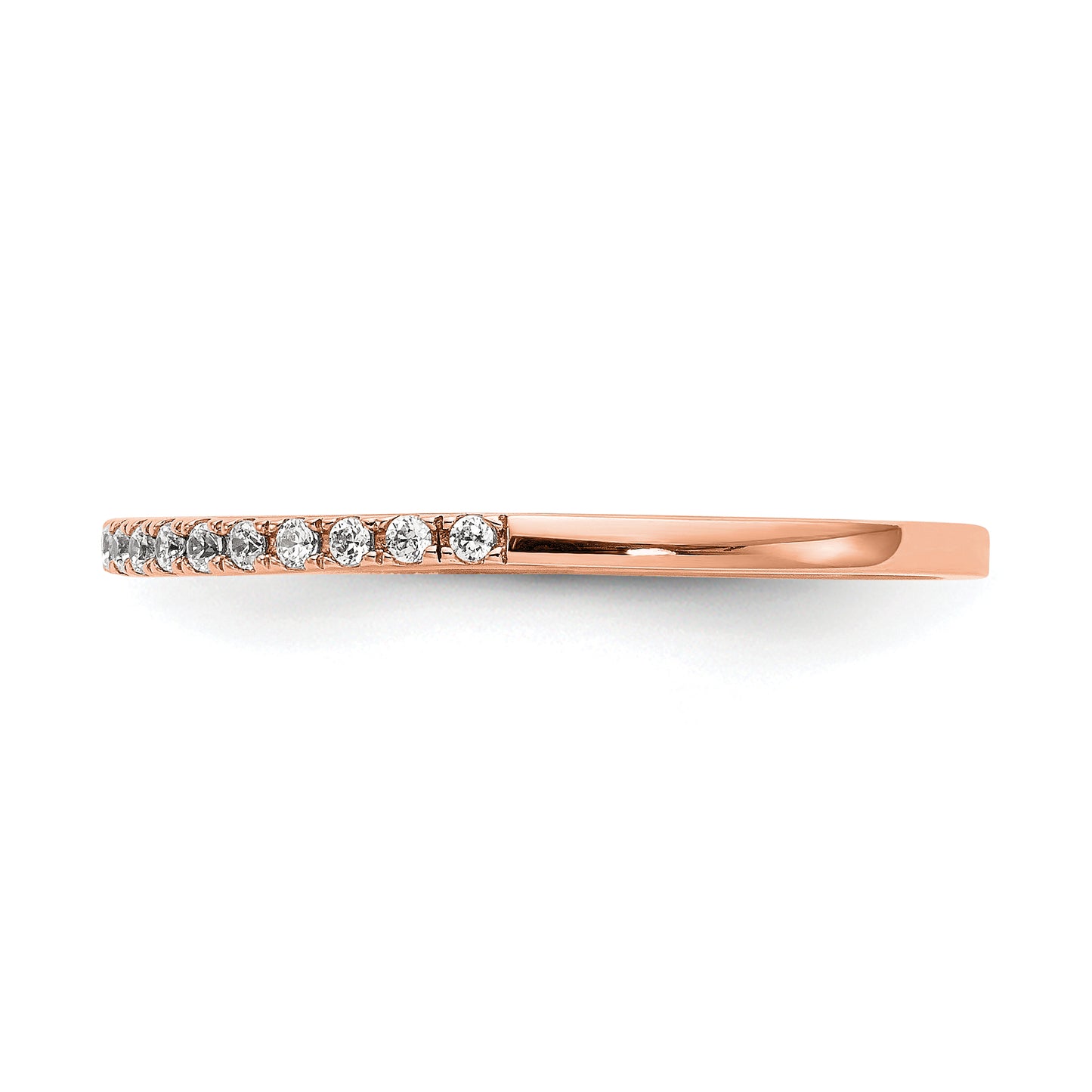 14K Rose Gold Lab Grown Diamond VS/SI+ G+ Wedding Band Ring