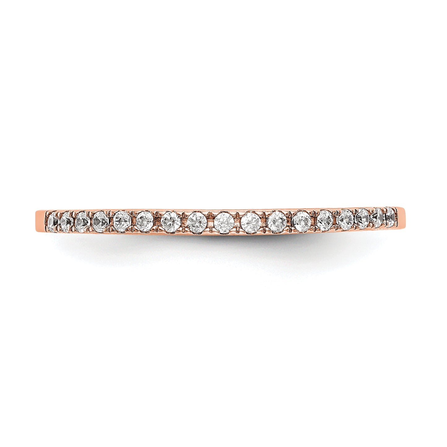 14K Rose Gold Lab Grown Diamond VS/SI+ G+ Wedding Band Ring