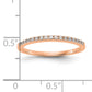 14K Rose Gold Lab Grown Diamond VS/SI+ G+ Wedding Band Ring