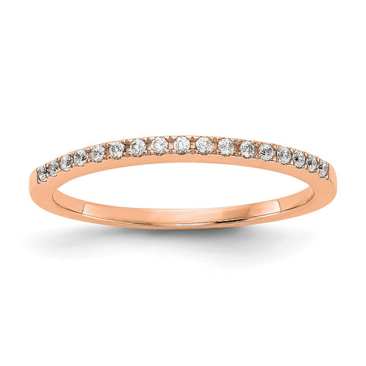 14K Rose Gold Lab Grown Diamond VS/SI+ G+ Wedding Band