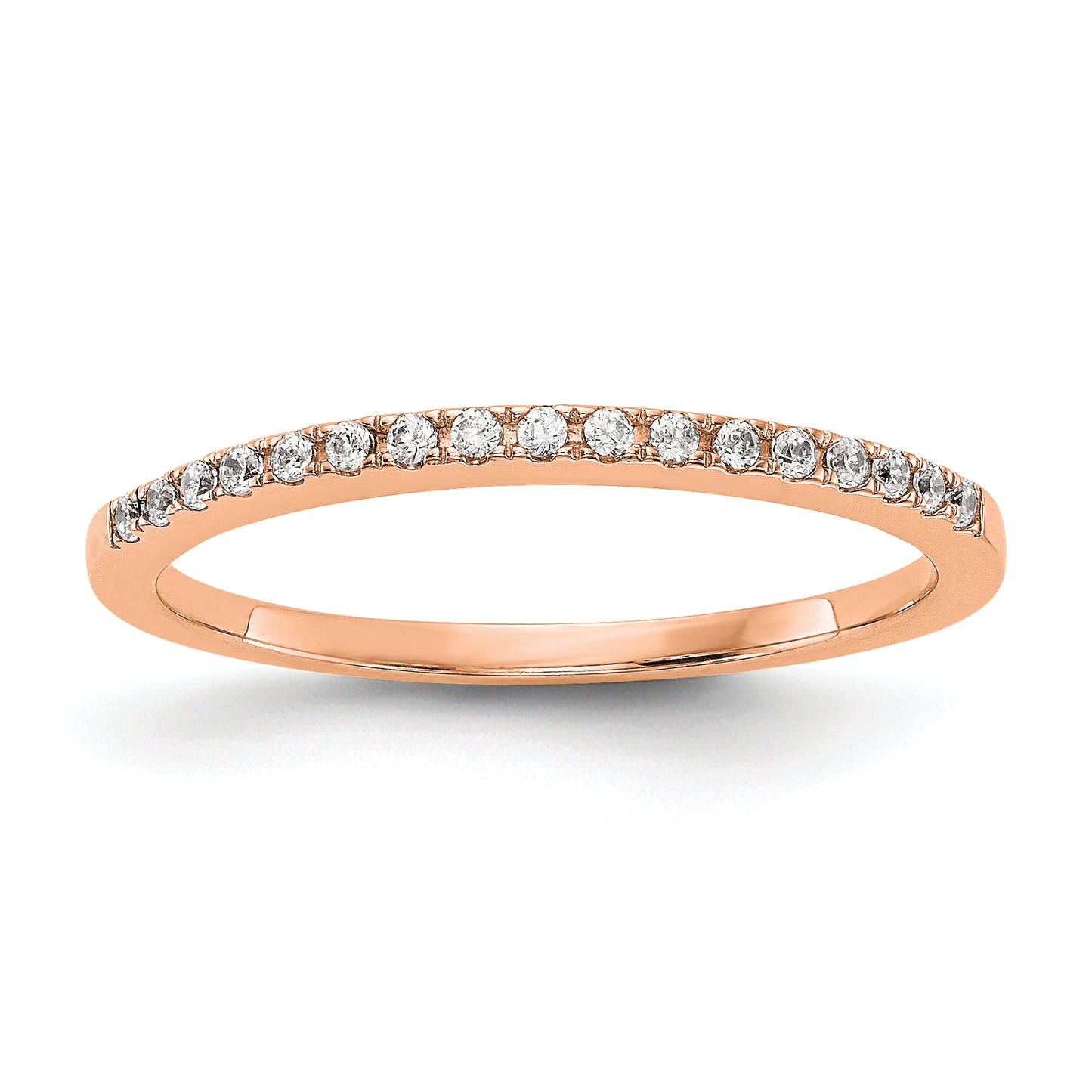 14K Rose Gold Lab Grown Diamond VS/SI+ G+ Wedding Band Ring