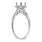 14k White Gold 1/4 Ct. Lab Grown Diamond VS/SI+ G+ 1 Ct. Center Halo Engagement Ring