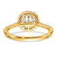 14k Yellow Gold 1/3 Ct. Lab Grown Diamond VS/SI+ G+ 1 Ct. Center Round Engagement Ring