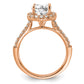 14k Rose Gold 1/2 Ct. Lab Grown Diamond VS/SI+ G+ 1 1/2 Ct. Center Round Engagement Ring