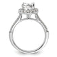 14k White Gold 1/2 Ct. Lab Grown Diamond VS/SI+ G+ 1 1/2 Ct. Center Round Engagement Ring