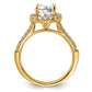 14k Yellow Gold 1/2 Ct. Lab Grown Diamond VS/SI+ G+ 1 1/2 Ct. Center Round Engagement Ring