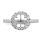 14k White Gold 1/2 Ct. Lab Grown Diamond VS/SI+ G+ 2 Ct. Center Round Engagement Ring