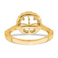 14k Yellow Gold 1/2 Ct. Lab Grown Diamond VS/SI+ G+ 2 Ct. Center Round Engagement Ring