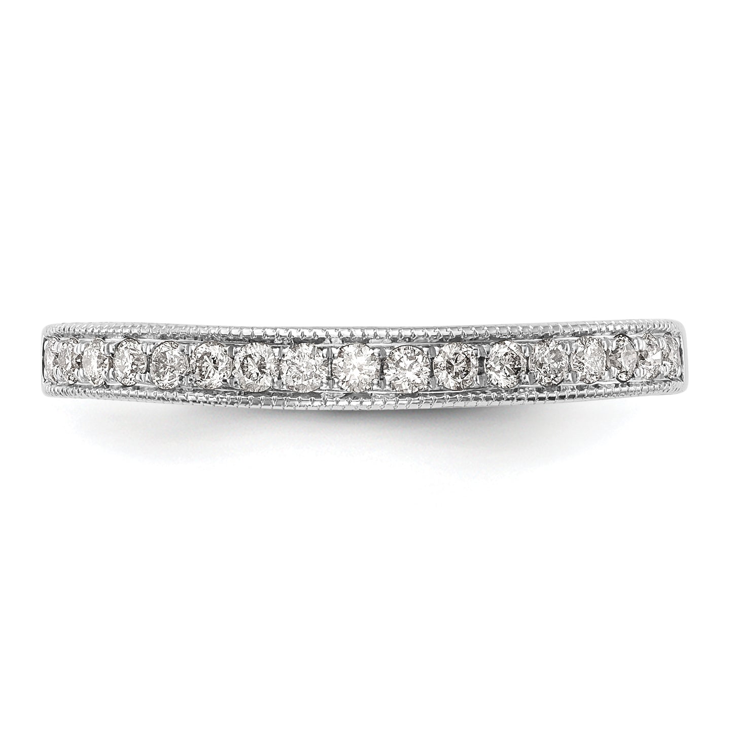 14K White Gold Lab Grown Diamond VS/SI FGH Wedding Band Ring