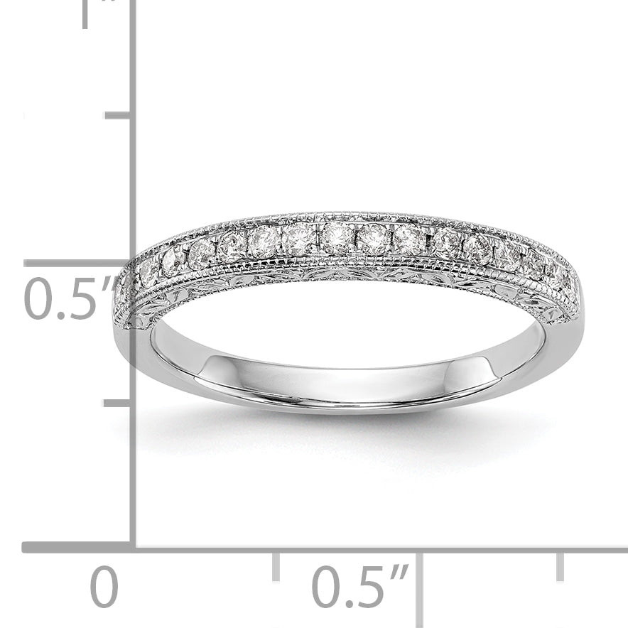 14K White Gold Lab Grown Diamond VS/SI FGH Wedding Band Ring