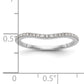 14k White Gold 1/8 Ct. Lab Grown Diamond VS/SI+ G+ Wedding Band Ring