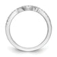 14k White Gold 1/4 Ct. Lab Grown Diamond VS/SI+ G+ Wedding Band Ring