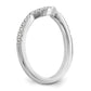 14k White Gold 1/4 Ct. Lab Grown Diamond VS/SI+ G+ Wedding Band Ring