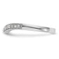 14k White Gold 1/6 Ct. Lab Grown Diamond VS/SI+ G+ Complete Wedding Band