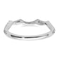 14k White Gold 1/3 Ct. Lab Grown Diamond VS/SI+ G+ Complete Wedding Band