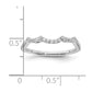 14k White Gold 1/3 Ct. Lab Grown Diamond VS/SI+ G+ Complete Wedding Band