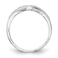 14k White Gold 1/10 Ct. Lab Grown Diamond VS/SI+ G+ Complete Wedding Band