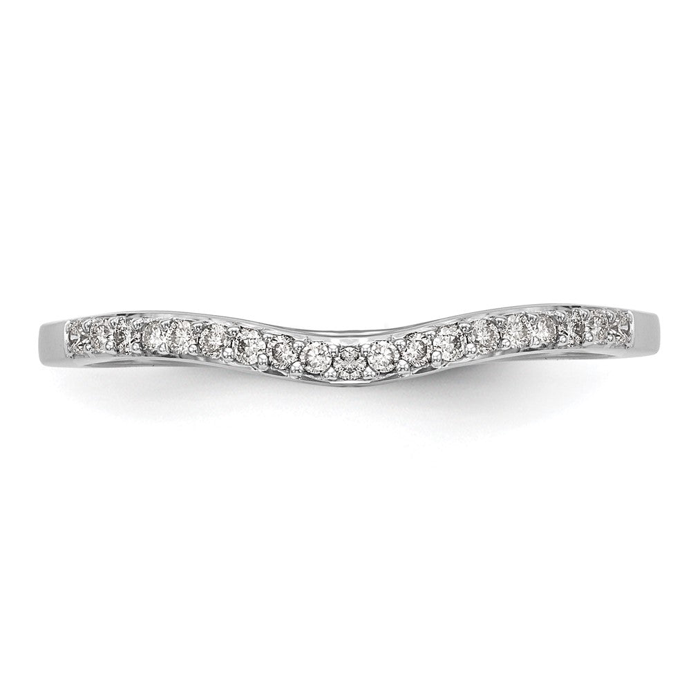 14k White Gold 1/10 Ct. Lab Grown Diamond VS/SI+ G+ Complete Wedding Band