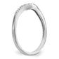 14k White Gold 1/10 Ct. Lab Grown Diamond VS/SI+ G+ Complete Wedding Band